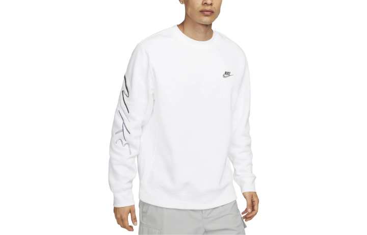 Nike Nike Sweatshirts Men's White Crew Neck Moderate Other