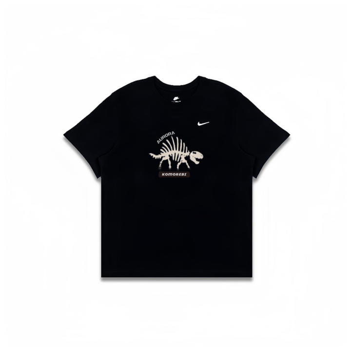 Nike Nike T Shirts Men's Black Crew Neck Moderate Straight Fit