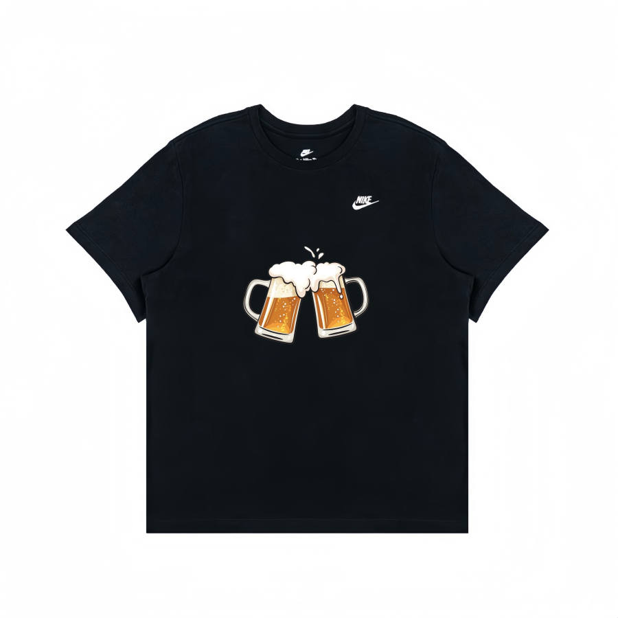 Nike Nike T Shirts Unisex Black Crew Neck Moderate Straight Fit