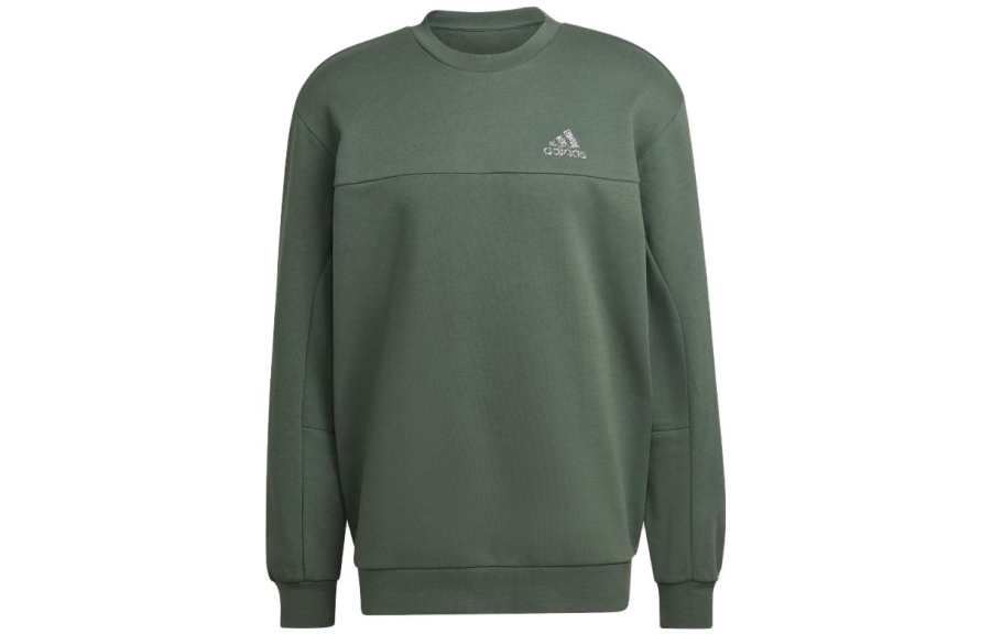 Adidas Adidas Sweatshirts Men's Green Crew Neck Moderate Regular