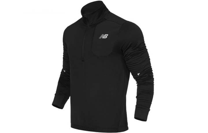New Balance New Balance Run Grid Back Sweatshirt Men's Black