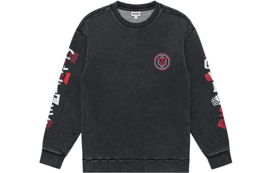 CLOT X GUESS Sweatshirts Unisex Crew Neck Moderate Other