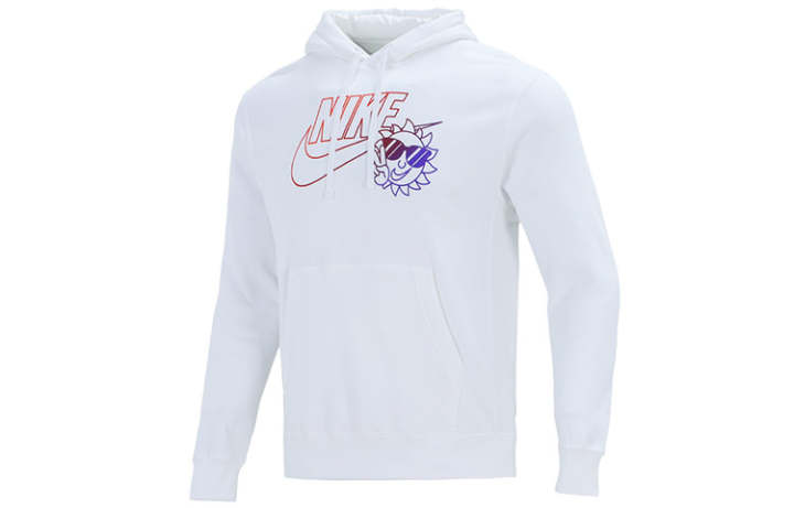 Nike Nike Sweatshirts Men's White Hooded Thickened Regular