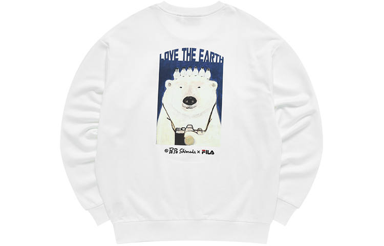 FILA Sweatshirts Men's Standard White Crew Neck Moderate Regular