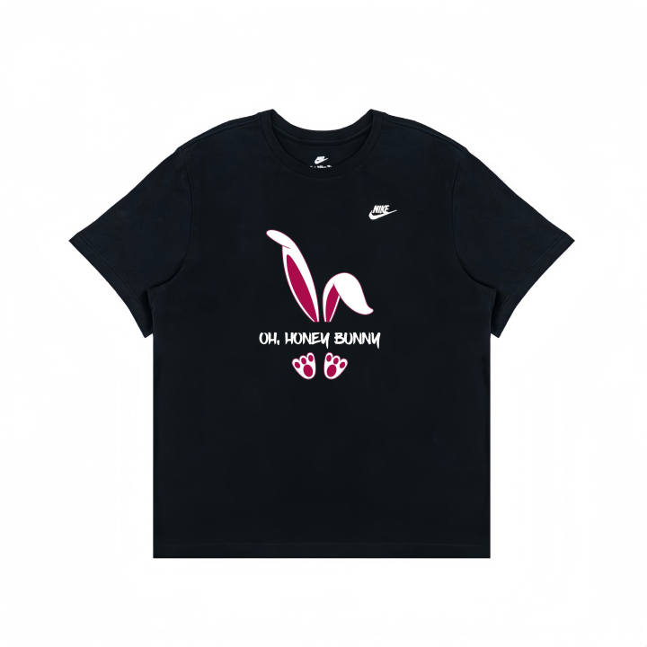 Nike Nike T Shirts Unisex Black Crew Neck Moderate Straight Fit