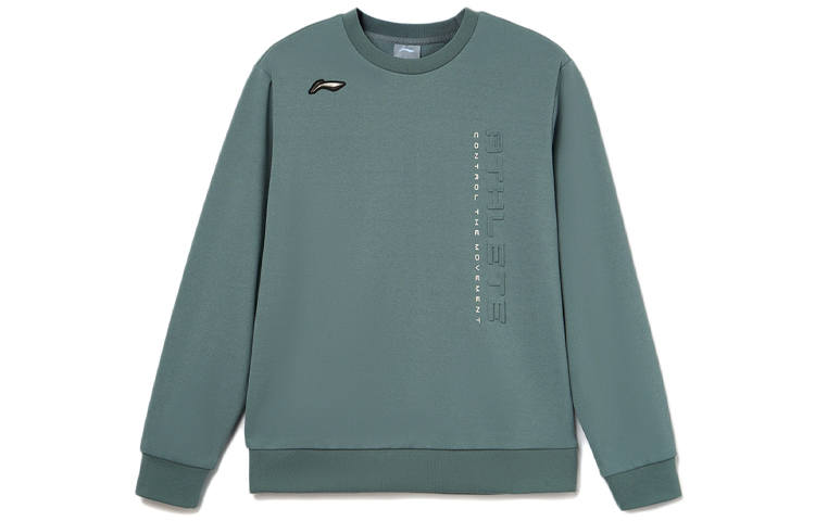 Li-Ning Li Ning Fitness Series Sweatshirts Men's Cavalry Blue Crew Neck Thickened Regular
