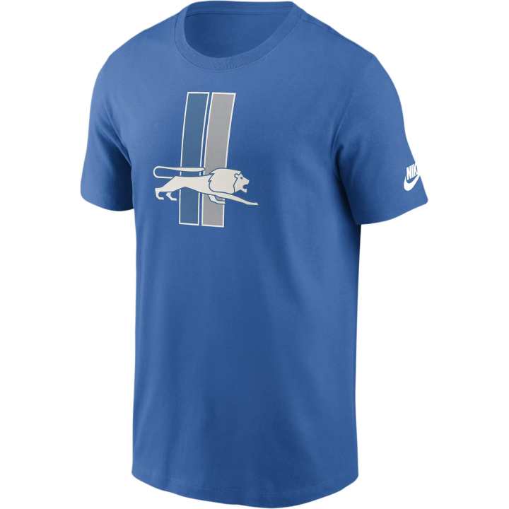 Nike Nike NFL T Shirts Men's Blue Crew Neck Moderate Straight Fit