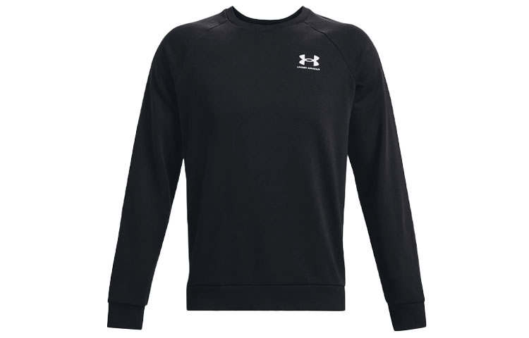 Under Armour Under Armour Rival Sweatshirts Men's Black Crew Neck Moderate Regular