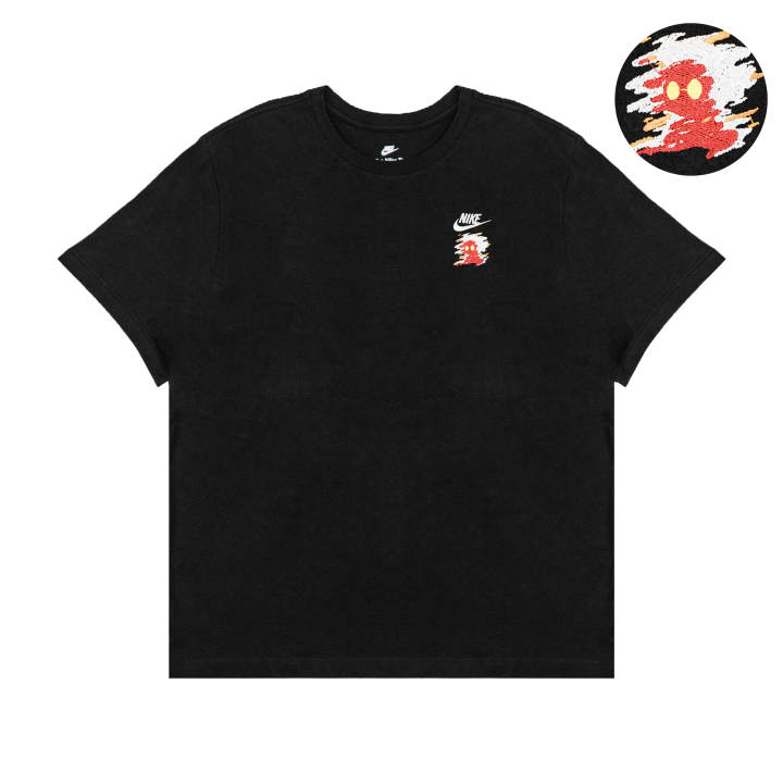 Nike Nike T Shirts Unisex Black Crew Neck Thin Straight Fit