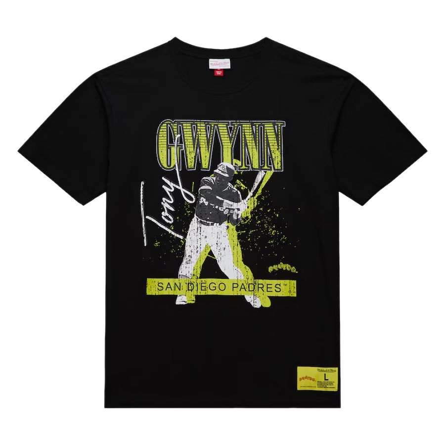 Mitchell Ness x MLB SAN DIEGO PADRES T Shirt Men's Black