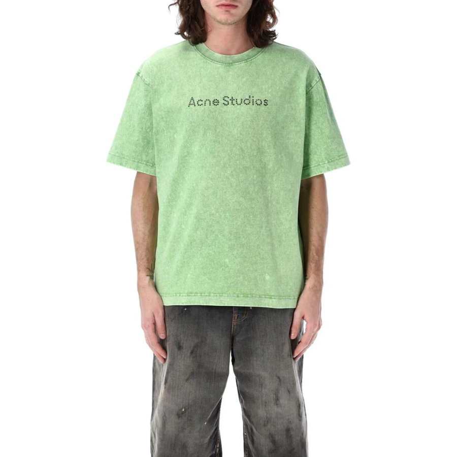 Acne Studios Acne Studios Logo Studded Crewneck T Shirt