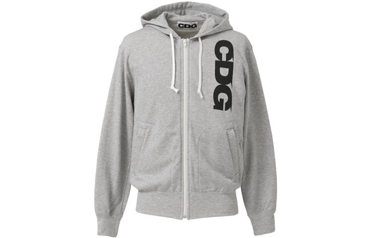 CDG X Disney Sweatshirts Unisex Gray Hooded Moderate Cardigan