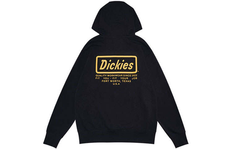 Dickies Sweatshirts Unisex Black Hooded Moderate Regular
