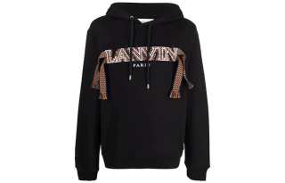 Lanvin 【Best of: Promotions】lace curb embroidered logo hoodie