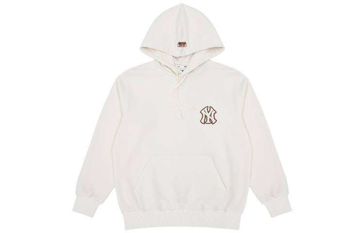 MLB New York Yankees Sweatshirts Unisex White Hooded Moderate Regular