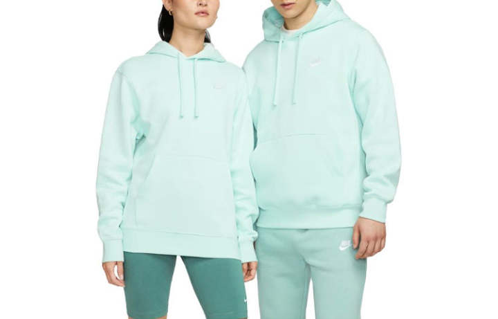 Nike Nike Sweatshirts Unisex Light Blue Hooded Moderate Regular