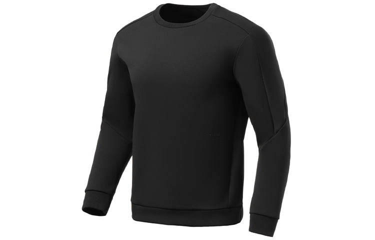 Li-Ning Li Ning Fitness Series Sweatshirts Men's Black Crew Neck Moderate Regular