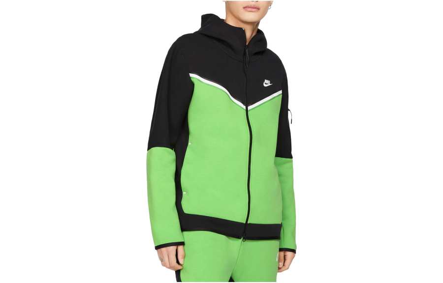Nike Nike Sweatshirts Men's Green Hooded Moderate Cardigan