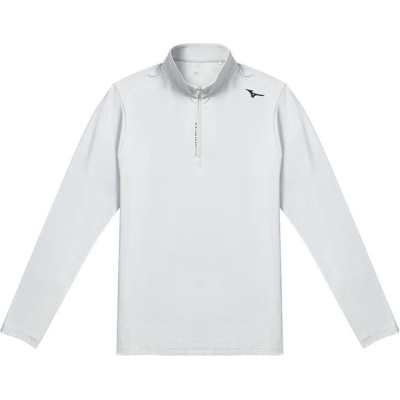Mizuno Running T Shirts Men's Stand Collar Moderate Straight Fit