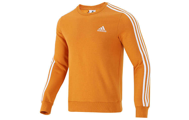Adidas Adidas Sweatshirts Men's Orange Crew Neck Thickened Regular