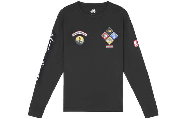 New Balance New Balance Sweatshirts Men's Black Crew Neck Moderate Regular