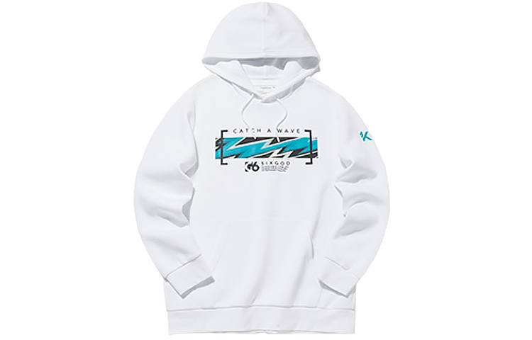 ANTA Basketball Collection Sweatshirts Men's White Hooded Moderate Regular