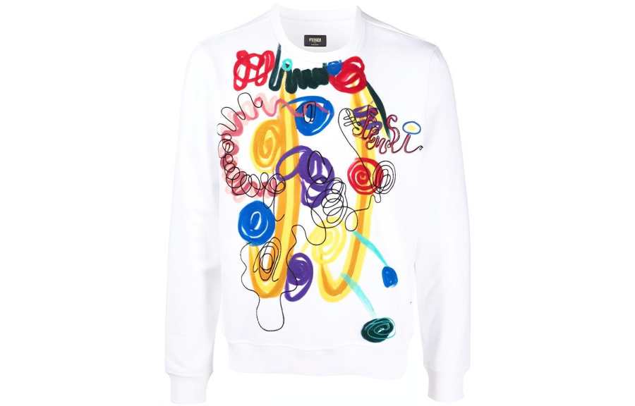 FENDI FENDI FW21 Sweatshirt Men's White