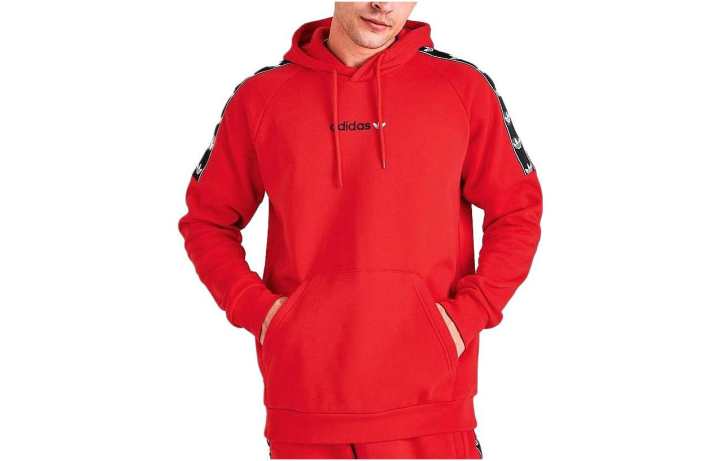 Adidas Adidas Sweatshirts Men's Red Hooded Moderate Other