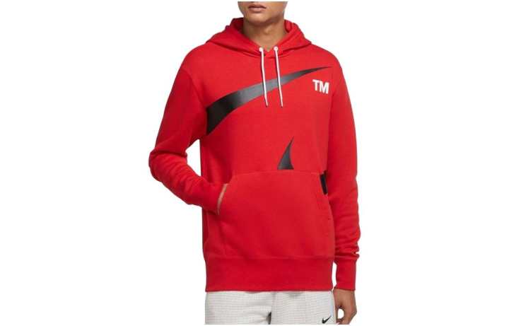 Nike Nike Sweatshirts Men's Red Hooded Moderate Regular