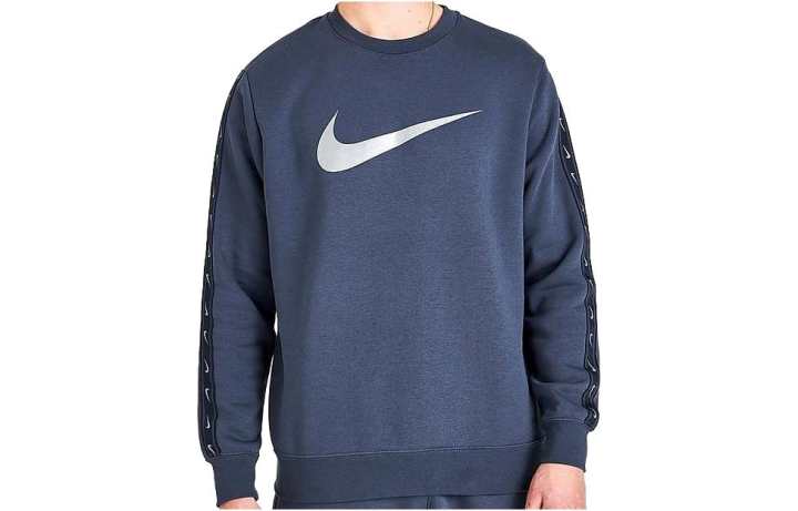Nike Nike Sweatshirts Men's Blue Crew Neck Moderate Regular