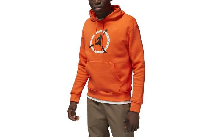 Jordan Jordan MVP Sweatshirts Men's Orange Hooded Moderate Regular