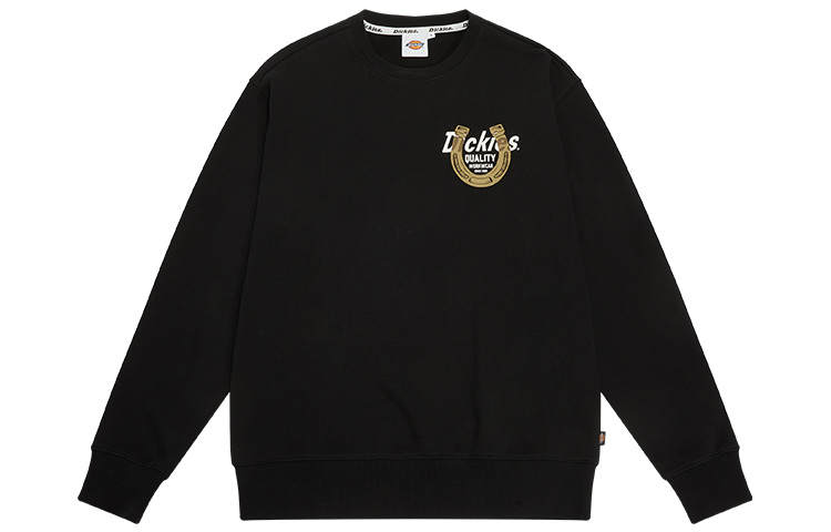 Dickies Sweatshirts Men's Black Crew Neck Moderate Heavyweight