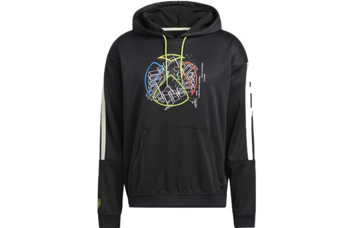 Adidas Adidas Sweatshirts Men's Black Hooded Moderate Other