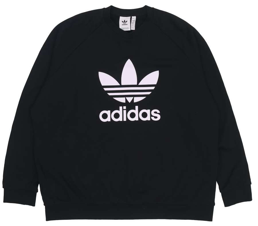 Adidas Originals Trefoil-print crew neck sweatshirt