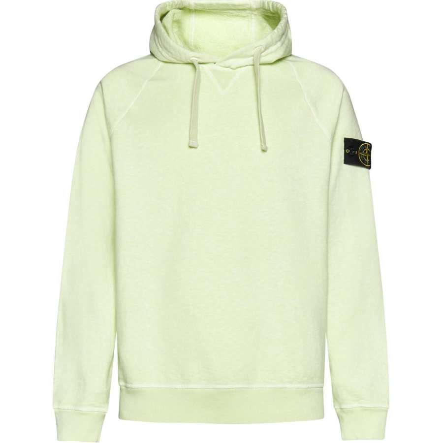 STONE ISLAND Sweatshirts Men's Light Green Hooded Moderate Other