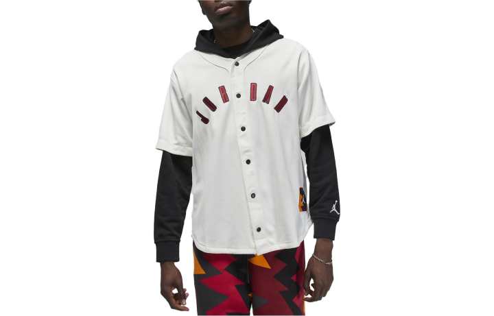 Jordan Jordan Flight MVP Sweatshirts Men's White Hooded Moderate Mock Two Piece