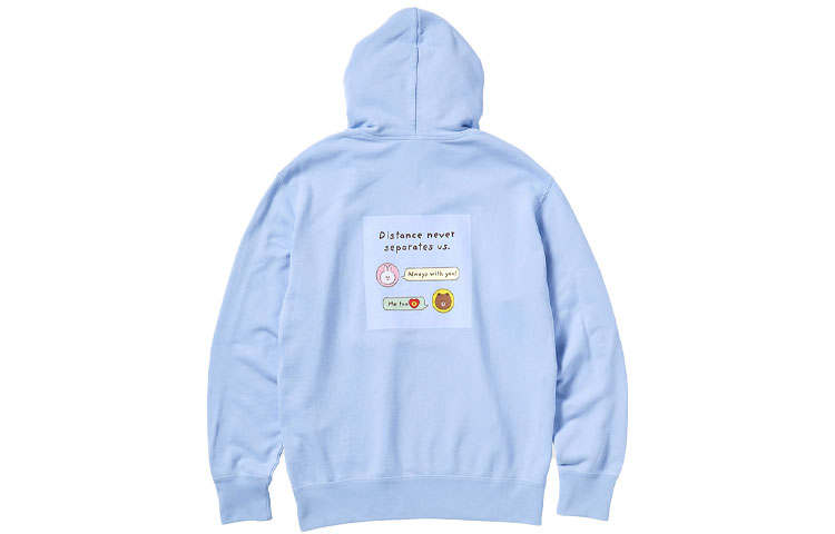 UNIQLO x LINE FRIENDS Sweatshirt Unisex Aqua Blue