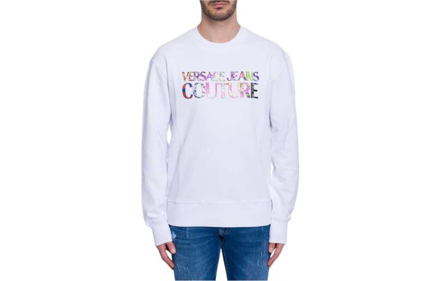 VERSACE JEANS COUTURE Logo-Printed Crewneck Sweatshirt