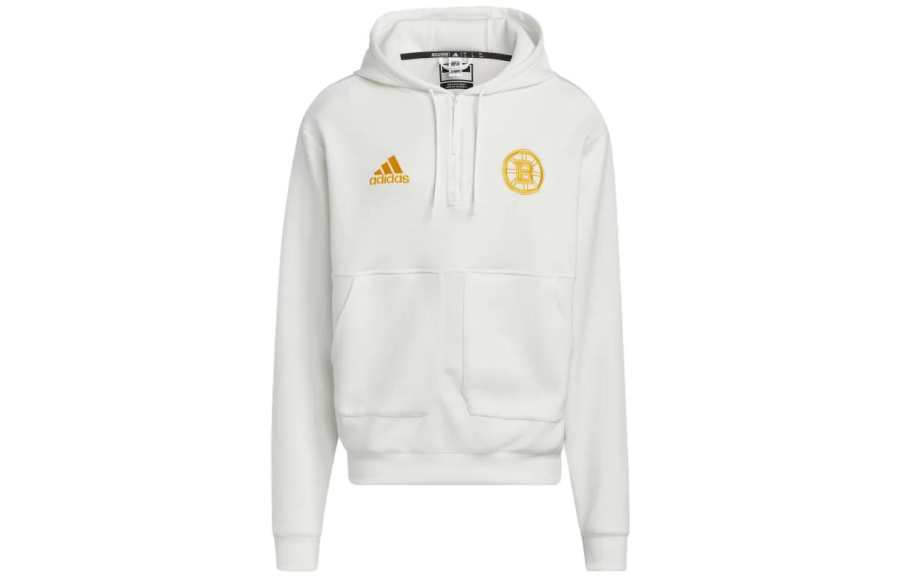 Adidas Adidas Sweatshirts Unisex White Hooded Moderate Regular