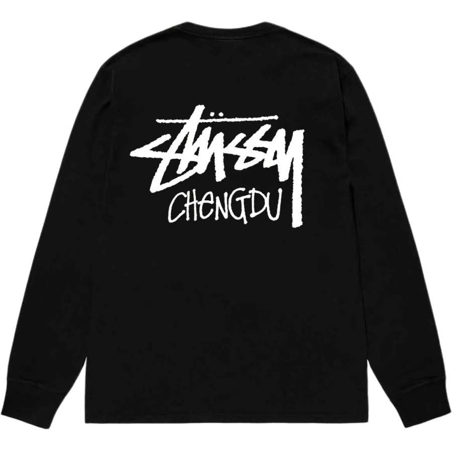 Stussy round-neck long-sleeve top