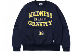 MADNESS Sweatshirts Unisex Blue Crew Neck Moderate Regular