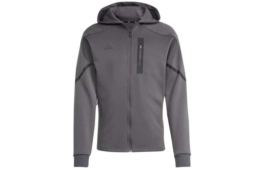 Adidas Adidas Sweatshirts Men's Gray Hooded Moderate Other