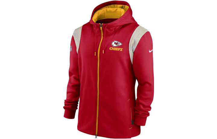 Nike Nike Sweatshirts Men's Red Hooded Moderate Cardigan