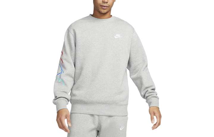 Nike Nike Sweatshirts Men's Gray Crew Neck Moderate Other