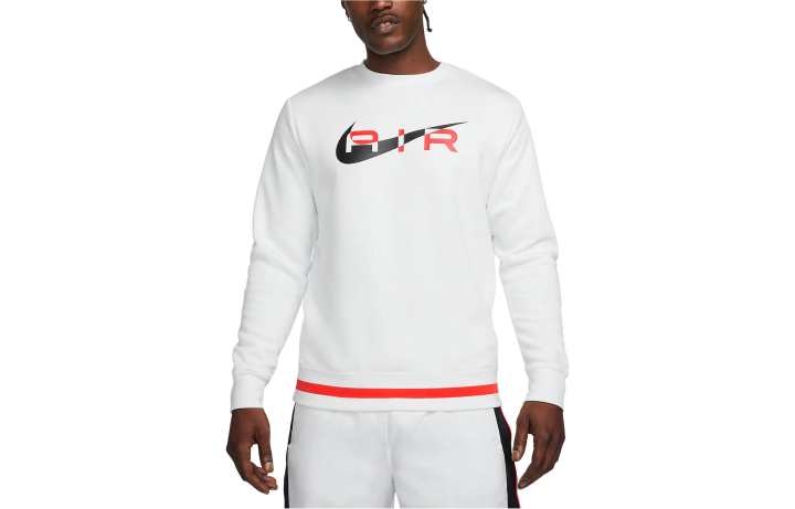 Nike Nike Sweatshirts Men's White Crew Neck Moderate Regular