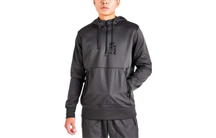 Nike Nike Sweatshirts Men's Dark Gray Hooded Moderate Regular