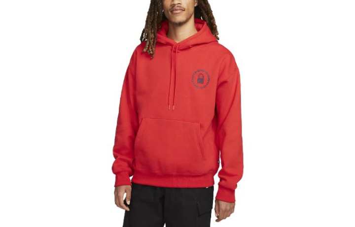 Nike Nike Sweatshirts Unisex University Red Hooded Moderate Regular