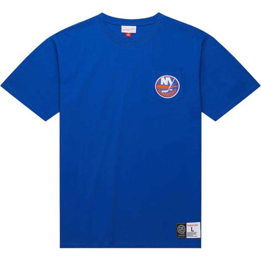 Mitchell Ness Royal New York Islanders Premium Pocket T Shirt Men's Royal Blue