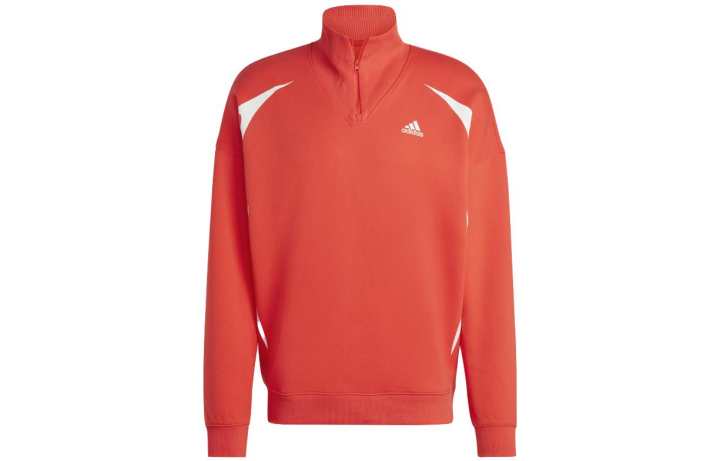Adidas Adidas Sweatshirts Men's Bright Red Stand Collar Moderate Regular