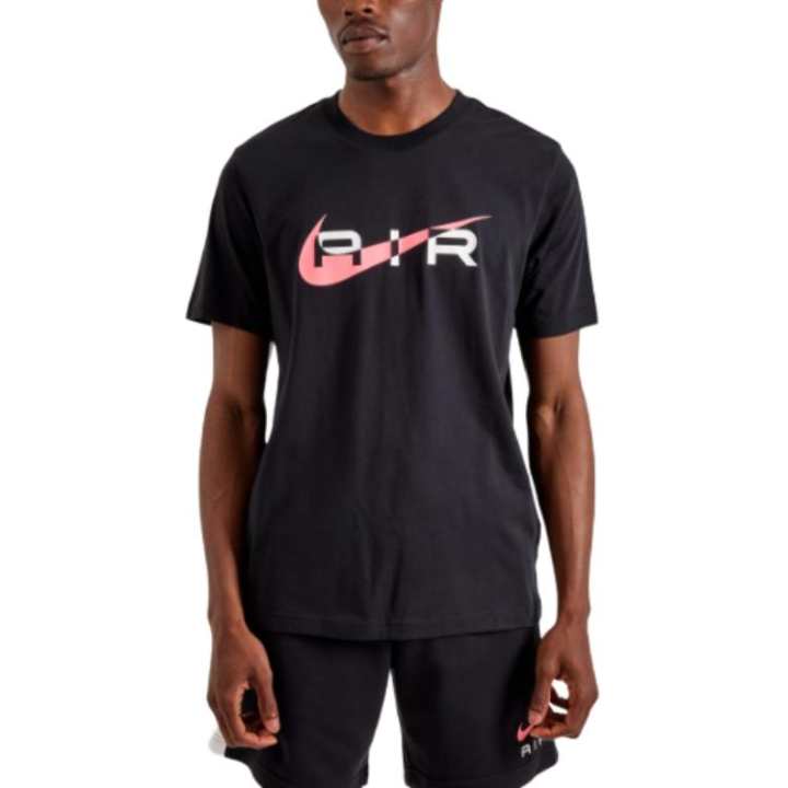Nike Nike T Shirts Men's Black Crew Neck Moderate Straight Fit